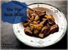Low Carb/ Low Cal One Pan Steak Skillet