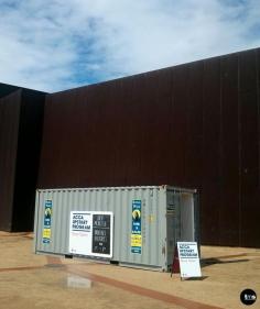 Shipping Container Graphics for Pop Up Gallery at ACCA, Melbourne from Oct 14 - Nov 15, 2014 #shippingcontainer #taylormadesigns