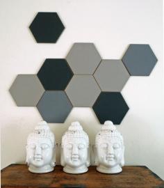 Mini Hexagonal Designer Pinboards 25cm - Designer Pinboards Australia, Interior Design, St Peters, NSW, 2044 - TrueLocal