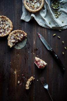 Raspberry Cardamom Almond Tarts