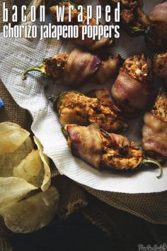 
                        
                            Bacon Wrapped Chorizo Stuffed Jalapeno Poppers || GirlCarnivore.com
                        
                    