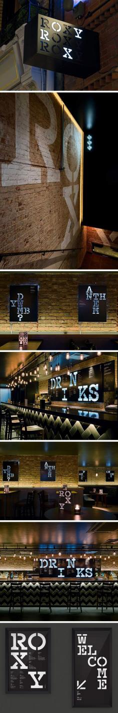 
                        
                            D.T. Practice: The Roxy bar interior design and signage
                        
                    