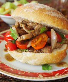 Pork Saltado Sandwich // Peru Delights