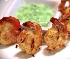 Coconut Shrimp with Cilantro-Lime Dipping Sauce Recipe