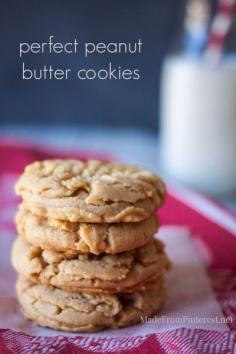 
                    
                        Perfect Peanut Butter Cookies - These are the best. Stays so soft they practically melt in your mouth!
                    
                