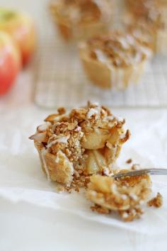 Mini Iced Oatmeal Cookie Apple Pies