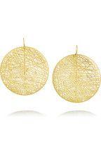 
                        
                            Large 18-karat gold diamond earrings
                        
                    