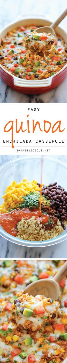 Quinoa Enchilada Casserole. ☀CQ #glutenfree