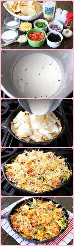 
                        
                            Cast Iron Nachos: for those dates with your television.
                        
                    