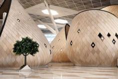 
                    
                        Heydar Aliyev International Airport Terminal , Baky, 2012 - Autoban #wood #airport #Azerbaijan
                    
                