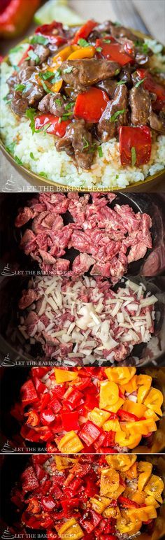 Spicy Slow Cooker Beef & Bell Pepper - Clean, healthy and delicious, all in one! Doesn't get better than this!