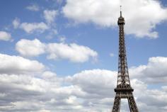 Eiffel Tower in the sky