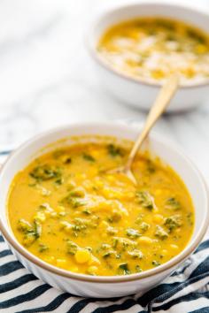 sweet potato, kale & corn chowder