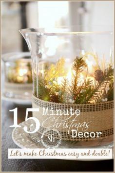 
                        
                            15 MINUTE CHRISTMAS DECOR-Let's make Christmas easy and doable-stonegableblog
                        
                    