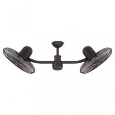 
                    
                        With a double head design and sweeping arms, this distinctive ceiling fan brings a breezy touch to your decor.  Product: Ceiling...
                    
                