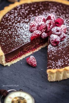 Raspberry Chocolate Tart