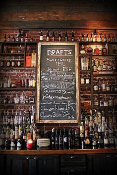 
                    
                        Would love to build a wall like this for a future basement bar. The Family Dog | Photo By Ale Sharpton
                    
                