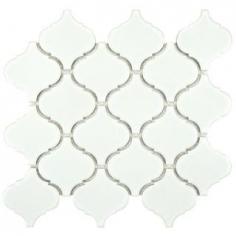 
                    
                        Somertile 9.75 x 10.75-inch Victorian Morocco Glossy White Porcelain Mosaic Tile (Pack of 10)
                    
                
