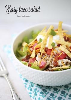 Easy taco salad