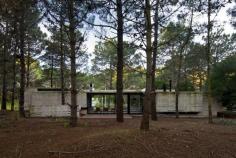 Architects: Luciano Kruk Arquitectos Location: Valeria del Mar, Buenos Aires Province, Argentina Project Area: 122.0 m2 Project Year: 2013 Photographs: Daniela Mac Adden This argentian house is located in a new subdivision in the seaside area of Valeria del Mar, 360 km south of Buenos Aires. Designed by Luciano Kruk Arquitectos, SV House is perfect combination between slabs of timber-imprinted concrete and sheets of glass. The three-bedroom house was build in a single level, with strongly ...