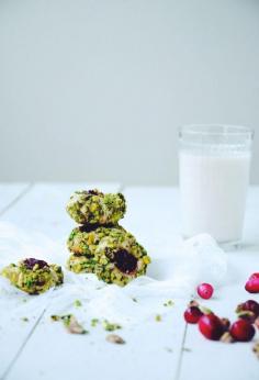 
                    
                        Vanilla Bean + Pistachio Thumbprint Cookies with Cranberry Clementine Jam
                    
                