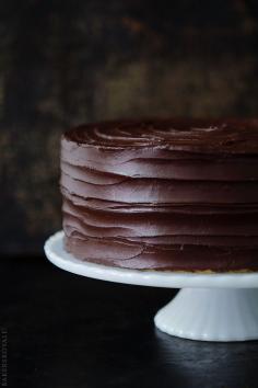 
                    
                        Browned Butter-Banana Cake with Salted Dark Chocolate Ganache
                    
                