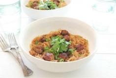 
                    
                        This Asian Pasta is a Eastern Take on Traditional Spaghetti #diy #gourmet trendhunter.com
                    
                