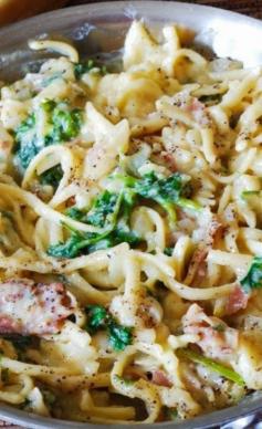 
                    
                        Easy Pasta Carbonara Recipe ~ easy to prepare... perfect weeknight dish
                    
                
