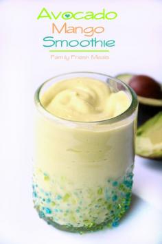 
                    
                        Avocado Mango Smoothie (1 cup frozen mango 1/2 avocado 1/2 cup Greek Yogurt 1 cup milk 1-2 Tbs honey)
                    
                
