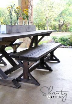 
                    
                        Ana White | Build a Fancy X Farmhouse Bench | Free and Easy DIY Project and Furniture Plans
                    
                