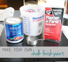 
                    
                        Before and After Desk Makeover using Make Your Own Chalk Finish Paint.  Transformation by @Jenna_Burger
                    
                