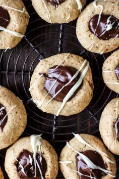 
                    
                        HAZELNUT THUMBPRINT COOKIES WITH DARK CHOCOLATE
                    
                