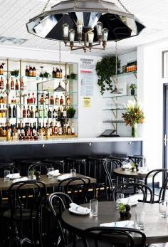 
                    
                        Vintage light fixture in restaurant
                    
                