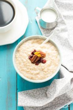 
                    
                        Eggnog Steel Cut Oatmeal
                    
                