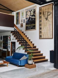
                    
                        The Annandale warehouse home of artist James Powditch, his partner Diane Adair and family. Photo – Eve Wilson, production – Lucy Feagins /  thedesignfiles.net
                    
                