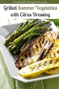 
                    
                        Delicious Grilled Summer Vegetables With Citrus Dressing - This healthy summer recipe is the perfect side dish for any cookout.
                    
                