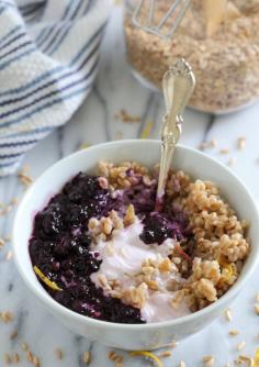 
                    
                        BLUEBERRY FARRO YOGURT BOWL
                    
                