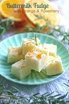 
                    
                        Buttermilk Fudge with Orange & Rosemary
                    
                