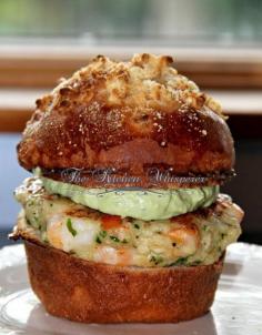 
                    
                        Chunky Shrimp Burgers with Avocado Aioli Sauce
                    
                