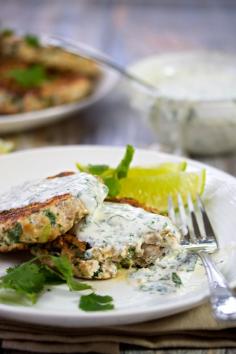 
                    
                        TURKEY BURGERS WITH CILANTRO LIME SAUCE
                    
                