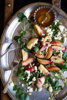 
                    
                        Peach, Feta and Pecan Salad with Honey
                    
                