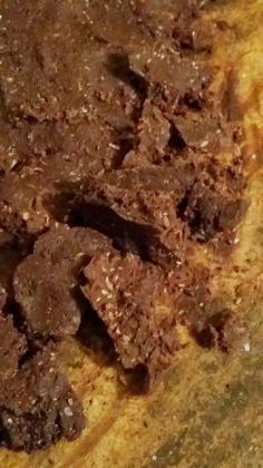 
                    
                        Finished: Coconut cinnamon-cherry chocolates sweetened with stevia. (Cell photo by Trisha)
                    
                