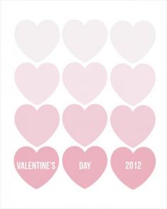 free printable 8×10 Valentine's Day art print Simply print, trim, and display