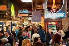 
                    
                        Philadelphia's Reading Terminal Market has a festive old-world market feel—no surprise considering it’s been around since the late 1800s. Opened by Reading Railroad (of Monopoly fame), the market was located underneath a train station until the trains stopped running in 1984. Today, it still has 12 rows of stalls stocking everything from Amish specialties to gourmet olive oil.
                    
                