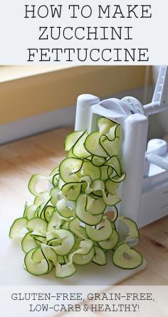 Spiralizer for making Zucchini Fettuccine, and Zucchini noodles!