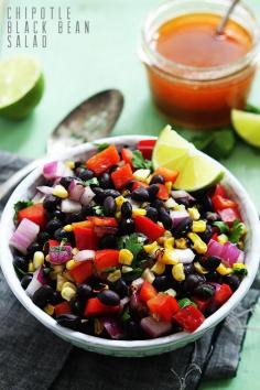 No cook black bean salad