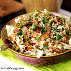 Menu Musings of a Modern American Mom: Grilled Ginger-Sesame Chicken Salad (orig by Curtis Stone)