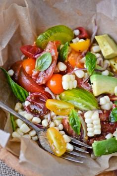
                    
                        Tomato, Corn and Avocado Salad
                    
                