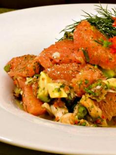 
                    
                        Oyster Mushroom Ceviche with Avocado and Pink Grapefruit
                    
                