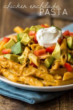 
                    
                        Chicken Enchilada Pasta
                    
                